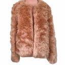 Chelsea28  Faux Fur Jacket in Pink Size Medium NWT Photo 6