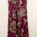 Banana Republic  Raspberry Printed Satin Long Sleeve Pajama Set Size M Photo 10