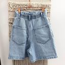 ZARA High Waisted Denim Shorts Photo 3