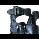 Steve Madden Steven  Black Lapis Espadrille Leather Platform Sandal 8M Bohemian Photo 4