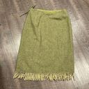 Anne Klein  wool wrap, fringe skirt fully lined Photo 4