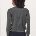 Lululemon  Tuck & Gather Pullover Sweatshirt Heathered Mod Black Size 8,10? Photo 4