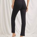 ZARA High Waisted Split Hem Black Jeans  Photo 2