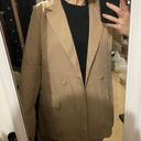 Missguided Stone Oversized Longline Blazer Photo 3