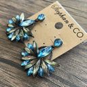 Krass&co Stephan &  blue rhinestone earrings Photo 1