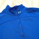 Under Armour NEW  women's medium (semi-fitted) blue 1/4 zip pullover Photo 4