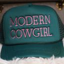 Modern Cowgirl Trucker Hat Green Photo 0