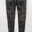 Spanx  Faux Leather Leopard Shine Legging Pants Shapewear Animal Print Size 1X Photo 13