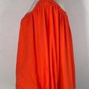 Treasure & Bond  Shirred Off the Shoulder Top Orange Women's Size Medium NWT Photo 3