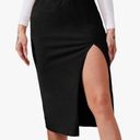 Womens Split Thigh Pencil Skirt Size XS Photo 0