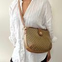 CELINE Vintage  Macadam Coated Canvas and Leather Shoulder Bag Photo 12