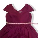 Dress the Population NWOT  Magenta Corey Fit & Flare Dress Lace Trim New Cap Sleeves Photo 5