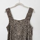 Pleione [] Leopard Print Ruffled Sleeveless Square Neck Tank Top NWT Sz Medium M Photo 4