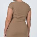 Princess Polly Caleb Mini Dress Brown Photo 2