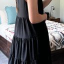 Entro Black Tiered Dress Photo 2