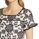 Karl Lagerfeld  Paris Embroidered Eyelet Lace Square Neckline Dress Photo 2