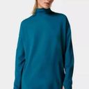 Sweaty Betty  Thermal Running High Neck Sweatshirt in Cascade Blue Medium NWT Photo 0