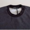 Dolce & Gabbana  Dark Gray Cotton Crew Neck Pullover Sweater  XXS Photo 2