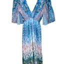 City Chic NEW  Istanbul Rhinestone Luxe Blue Maxi Dress Size 14 Photo 3