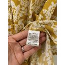 Bohme  Blouse Short Sleeve Mustard Floral Print Size Small Women’s NWT Photo 6