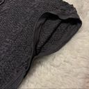 Denim & Co . Cable Knit Poncho Sweater Size Large Color Gray Button detail Photo 10