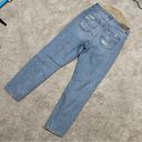 American Eagle  Curvy Mom Jeans High Rise Stretch Distressed Size 8 Long Photo 4