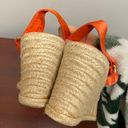 Ralph Lauren  Indigo Espadrille Wedges Orange size 11 Photo 7