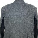 Elizabeth and James  Womens Wool Speckled Victor Blazer Jacket Asymmetrical Gray 6 Photo 4