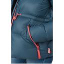 Hunter sz xl  Hoodie Puffer Jacket in dark blue zip up  colorblock fur hood coat Photo 3