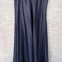 Jones New York Vintage  slip dress nightie nightgown midnight navy blue satin Photo 1