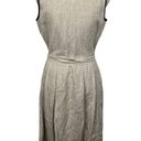 Talbots  Linen Lapel Collar Double Breasted Belted Size 6 Dress Photo 3