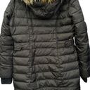 Sam Edelman  Lara Puffy Coat Black Down Filled Quilted Puffer Jacket Hooded Sz M Photo 1