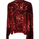 Pilcro  Size 2X 100% Cashmere Ruby Red Sequin Long Sleeve Pullover Glam Sweater Photo 1