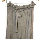 Chaser  High Paper Bag Waist Palazzo Stretch Pants w/Tie Pull-On Size Medium Gray Photo 1