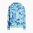 Hill House The Allie Zip-Up Fleece Jacket in Ocean Kaleidoscope Size XS NWT Photo 5