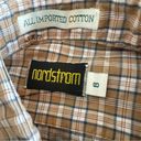 Nordstrom Vintage 1970s  Shirt Plaid Women Button-Up Brown Office Long Sleeve Photo 2