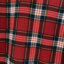 Timing Plaid Tartan Red & Black Blouse Top Photo 6