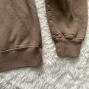 Good American Sweatshirt Crewneck Long Sleeve Pullover Sweater Tan Brown L Photo 6