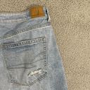 American Eagle  90s Boyfriend Jeans Women 16 Blue Light Wash Distressed High Rise Photo 8