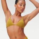 Good American  Women’s Always fits Triangle bikini top in dirty olive001 size 0 Photo 0