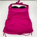 Swimsuit For All  Fuschia Pink Halter Ruched Sides One Piece Bathing Suit Size 12 Photo 4