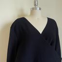 Lane Bryant Criss Cross Rib Knit Black Sweater Photo 1