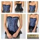 Frederick's of Hollywood Y2K Frederick’s of Hollywood bustier in purple with black lace ruffles size 34 Photo 1