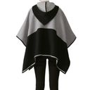 Ba&sh  Colorblock Poncho Lady Cape Wool Blend Small Photo 2