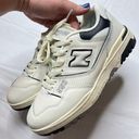 New Balance 550 Sea Salt Cream Black Sneakers Photo 3