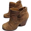 Kork-Ease  Castaneda Rust Brown Suede Leather Round Toe Block Heel Ankle Boot 7.5 Photo 7