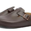 Birkenstock Brown  Boston Clogs Photo 0