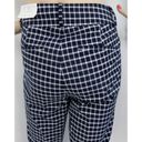 The Loft * "" BLUE PLAID MODERN SKINNY ANKLE CAREER CASUAL TROUSERS PANTS SZE: 14 NWT Photo 4