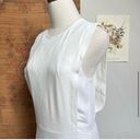 Theory Spiaggia White Sleeveless Aline Dress in Rimlan Crepe size 6 Photo 4