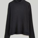 Madewell  NWT black ribbed casual fit turtleneck xxs Photo 1